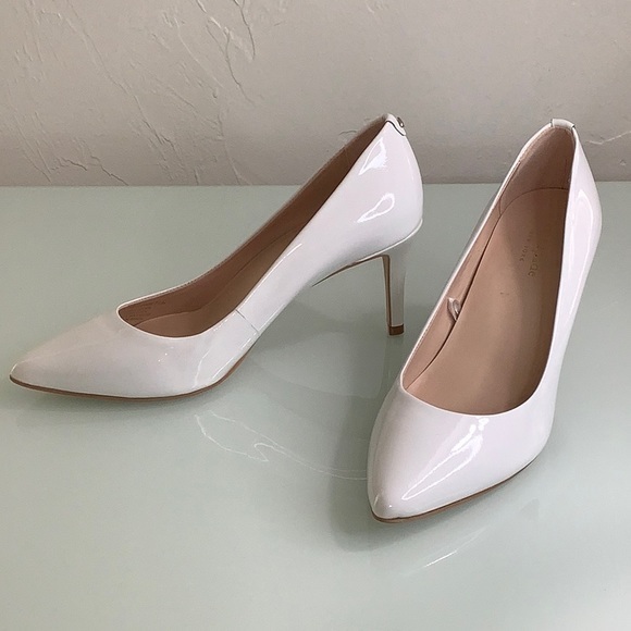 Kate spade VIDA white patent leather pump heel size 7.5 M NWOT - Picture 7 of 13
